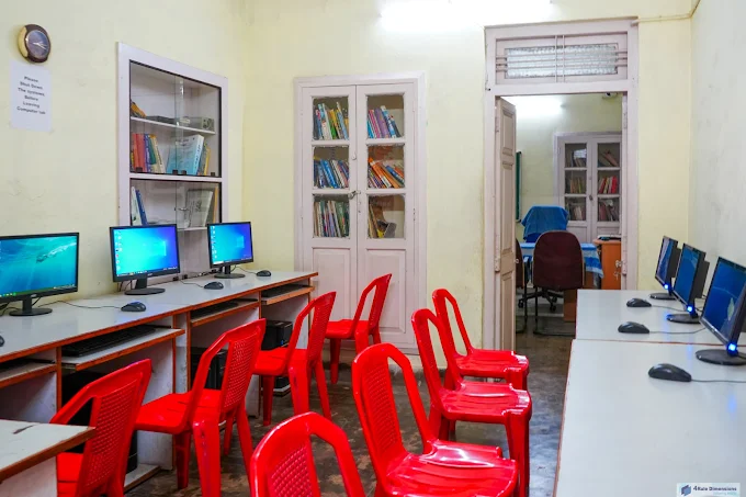 OmegA computer lab and library area